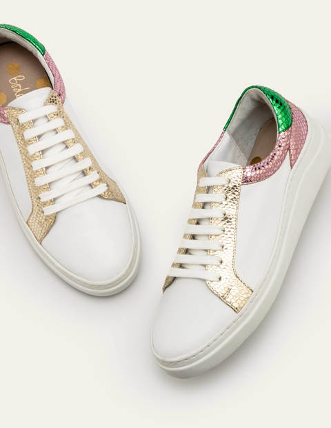Maria Comfort Trainers - White/Metallic Snake Maria Comfort Trainers - White/Metallic Snake