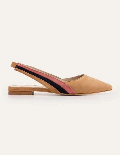Louisa Flache Riemchenpumps - Kamelbraun, Bunt Louisa Flache Riemchenpumps - Kamelbraun, Bunt