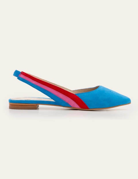Louisa Flat Slingbacks - Moroccan Blue Multi Louisa Flat Slingbacks - Moroccan Blue Multi