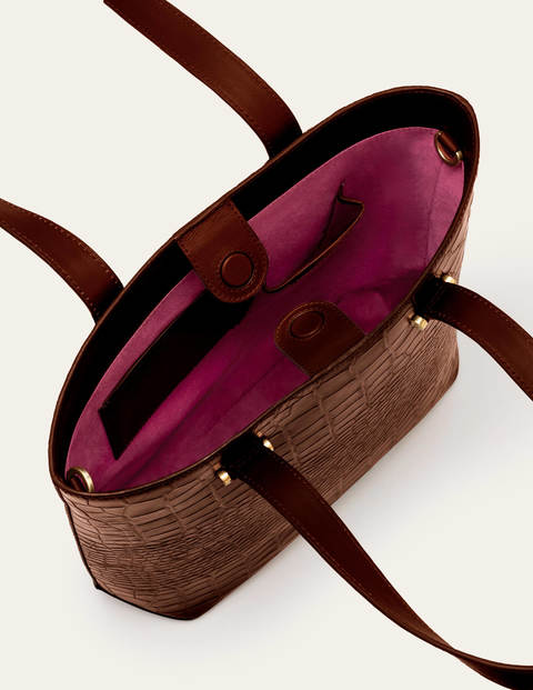 Juliet Tote - Mahogany Croc Juliet Tote - Mahogany Croc