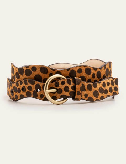 Wavy Edge Belt - Natural Cheetah Wavy Edge Belt - Natural Cheetah