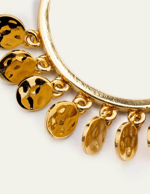Creolen mit kleinen Scheiben - Gold-Metallic Creolen mit kleinen Scheiben - Gold-Metallic