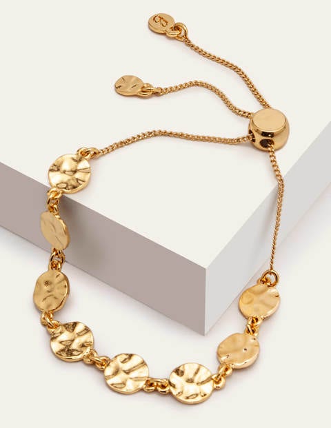 Mini Disc Bracelet - Gold Metallic Mini Disc Bracelet - Gold Metallic