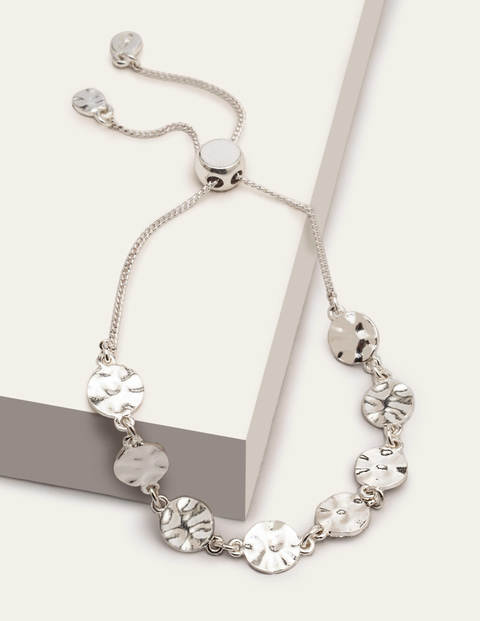 Mini Disk Bracelet - Silver Metallic Mini Disk Bracelet - Silver Metallic