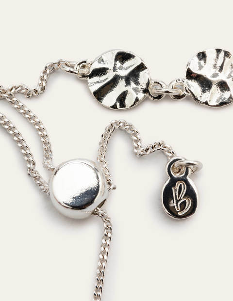 Mini Disk Bracelet - Silver Metallic Mini Disk Bracelet - Silver Metallic