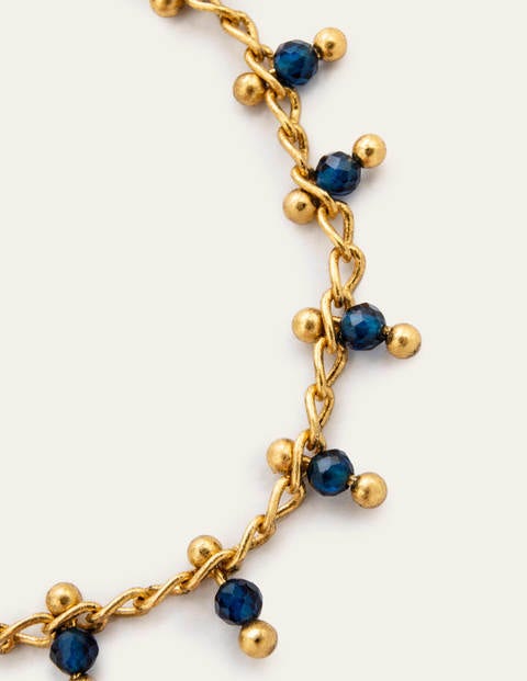 Mini Beaded Necklace - Navy Mini Beaded Necklace - Navy