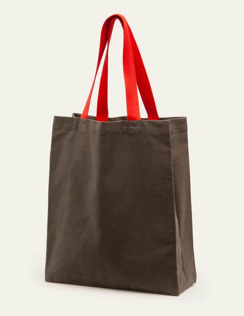 Printed Tote Bag - Classic Khaki Printed Tote Bag - Classic Khaki