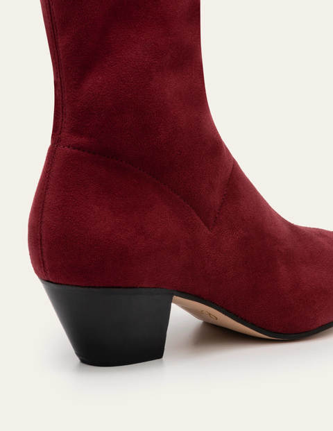 Western Stretch Boots - Maroon Western Stretch Boots - Maroon