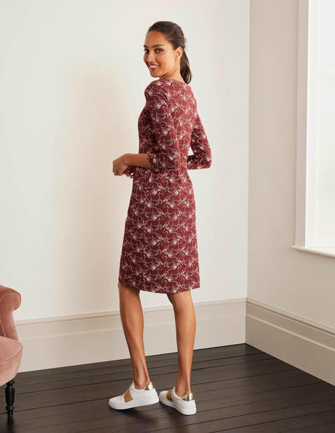 Penny Jersey Dress - Maroon, Wild Horses Penny Jersey Dress - Maroon, Wild Horses