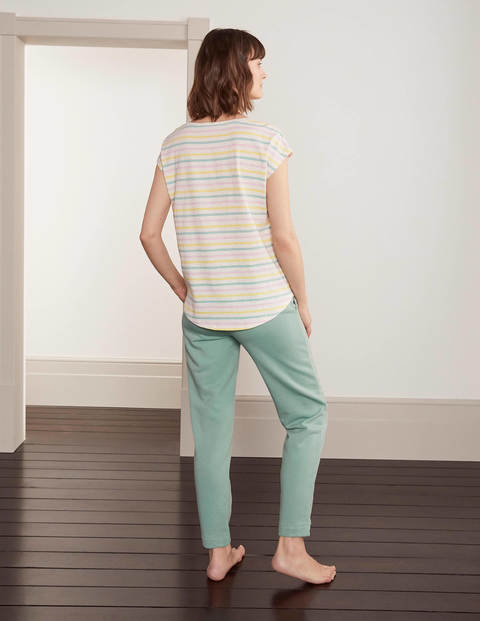 Robyn Jersey Tee - Multi Faded Stripe Robyn Jersey Tee - Multi Faded Stripe
