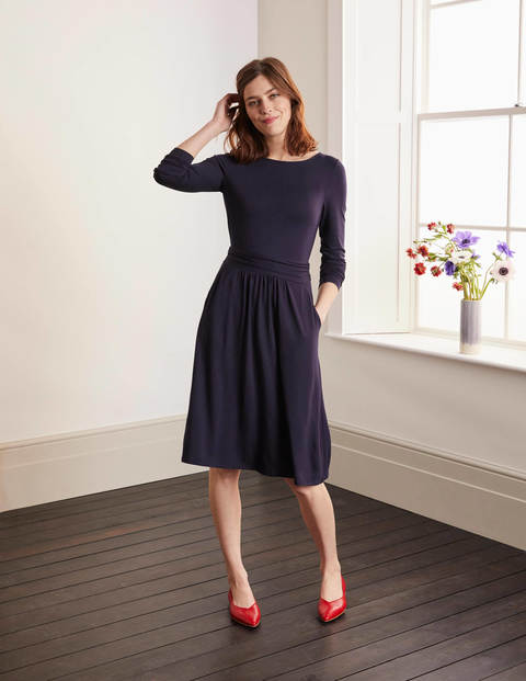 Abigail Jersey Dress - Navy Abigail Jersey Dress - Navy
