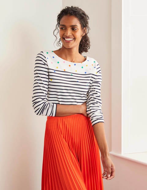 Long Sleeve Breton - Stripe/Multi Spot Long Sleeve Breton - Stripe/Multi Spot