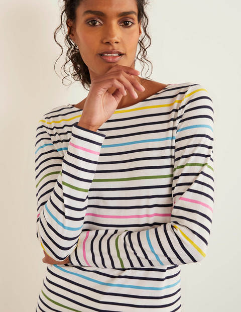 Long Sleeve Breton - Plum Blossom/Maise Long Sleeve Breton - Plum Blossom/Maise