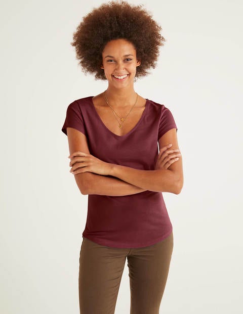 Supersoft Cap Sleeve Tee - Maroon Supersoft Cap Sleeve Tee - Maroon