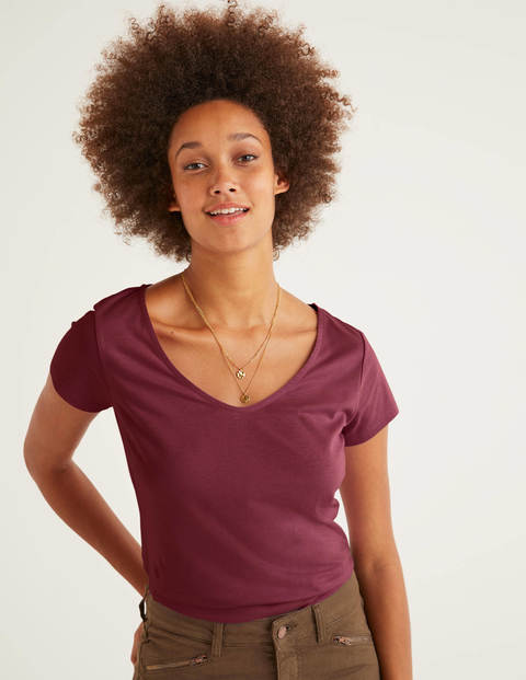 Supersoft Cap Sleeve Tee - Maroon Supersoft Cap Sleeve Tee - Maroon