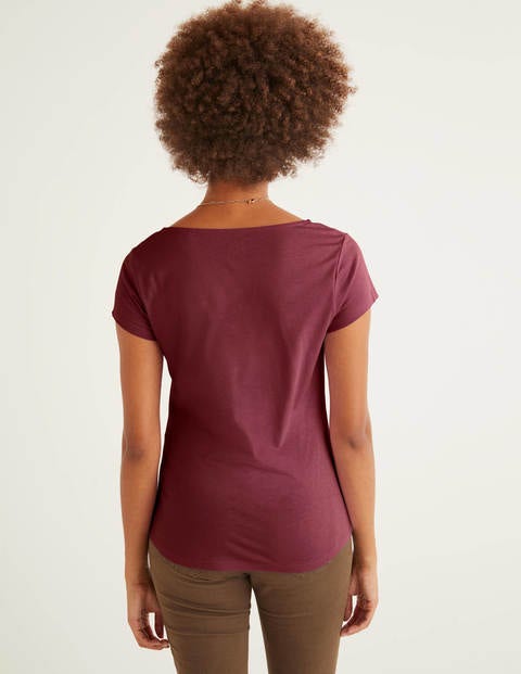Supersoft Cap Sleeve Tee - Maroon Supersoft Cap Sleeve Tee - Maroon
