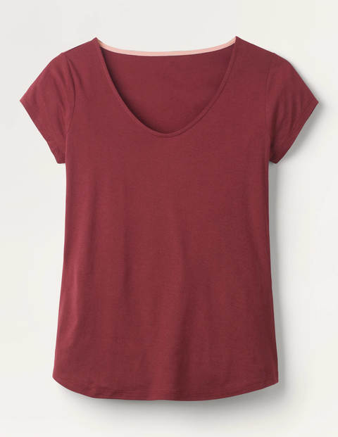Supersoft Cap Sleeve Tee - Maroon Supersoft Cap Sleeve Tee - Maroon