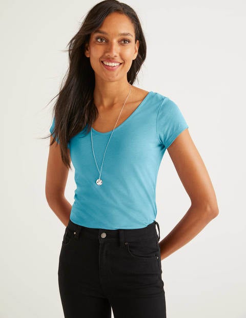 Supersoft Cap Sleeve Tee - Lomond Blue Supersoft Cap Sleeve Tee - Lomond Blue