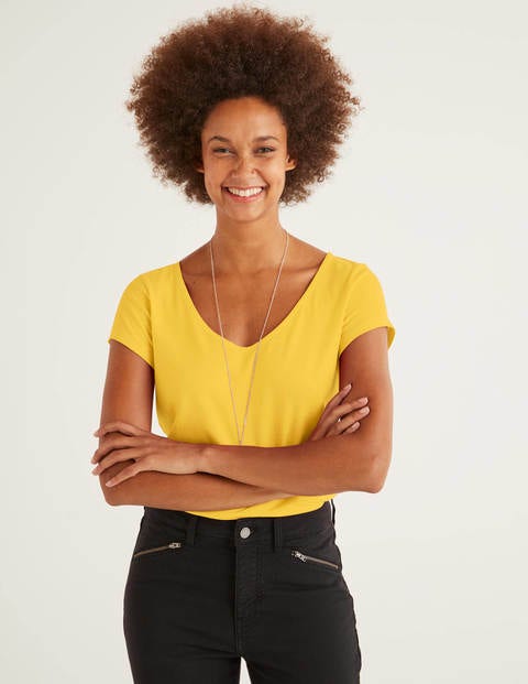 Supersoft Cap Sleeve Tee - Maize Supersoft Cap Sleeve Tee - Maize