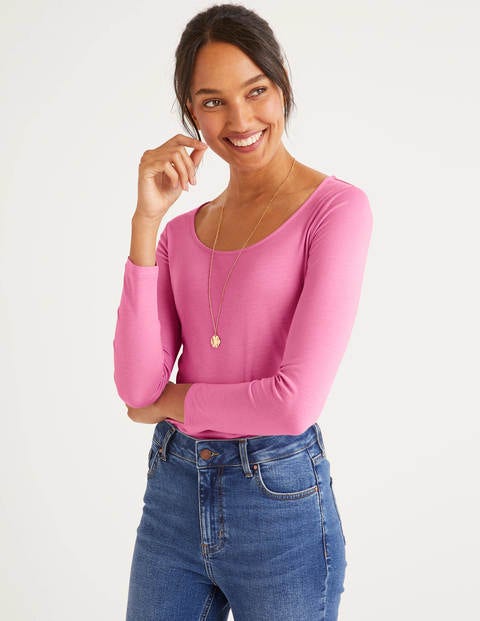 Supersoft Scoop Neck Tee - Berry Sorbet Supersoft Scoop Neck Tee - Berry Sorbet