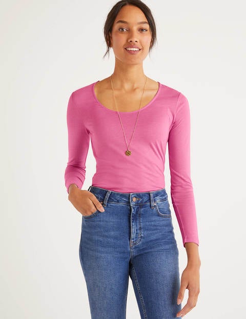 Supersoft Scoop Neck Tee - Berry Sorbet Supersoft Scoop Neck Tee - Berry Sorbet