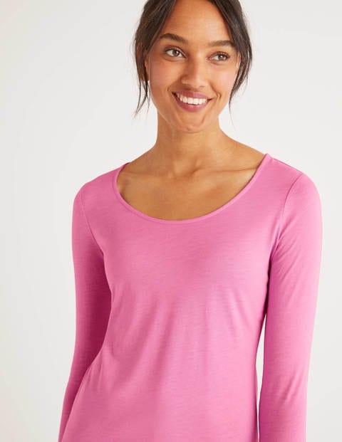 Supersoft Scoop Neck Tee - Berry Sorbet Supersoft Scoop Neck Tee - Berry Sorbet