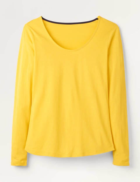 Supersoft Scoop Neck Tee - Maize Supersoft Scoop Neck Tee - Maize