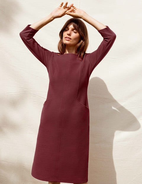 Ellen Ottoman Dress - Maroon Ellen Ottoman Dress - Maroon