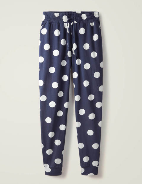 Jersey-Jogginghose mit Bündchen - Navy Jersey-Jogginghose mit Bündchen - Navy
