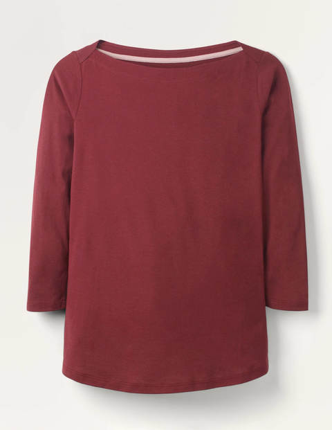 Top col large ultra-doux - Acajou Top col large ultra-doux - Acajou