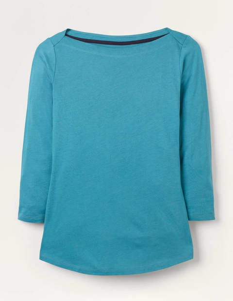 Supersoft Slash Neck Top - Lomond Blue Supersoft Slash Neck Top - Lomond Blue