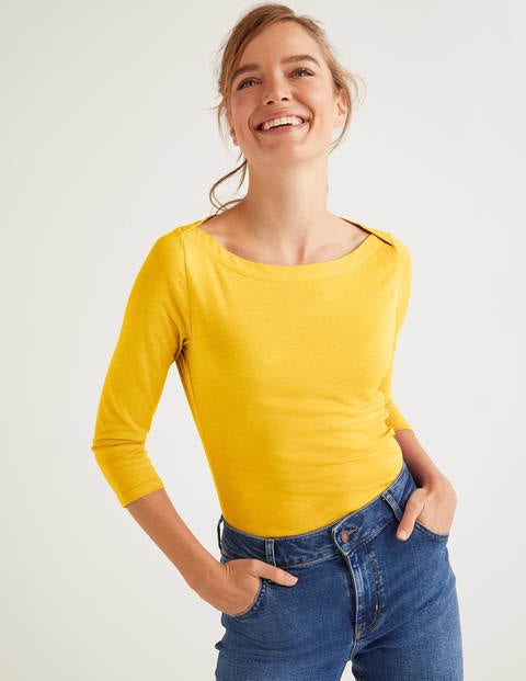 Top col large ultra-doux - Maïs Top col large ultra-doux - Maïs