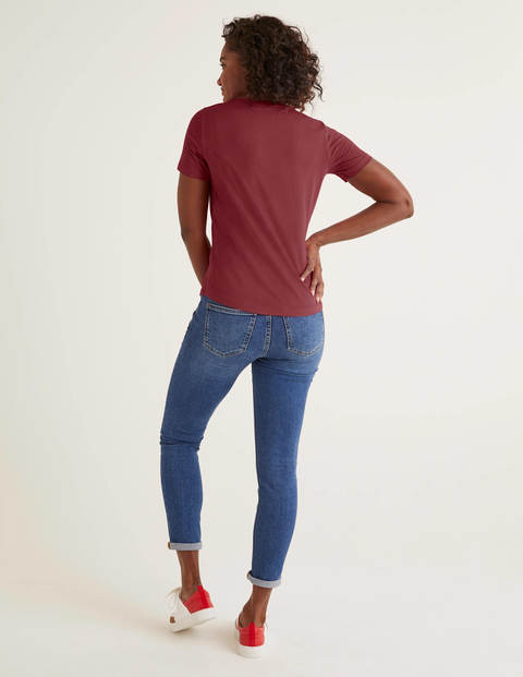 T-shirt manches courtes ultra-doux - Acajou T-shirt manches courtes ultra-doux - Acajou