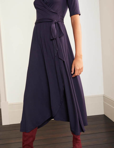botanical georgette wrap dress