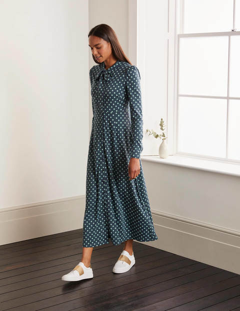 Mirabelle Hemdblusenkleid - Tiefseeblau, Gepunktet Mirabelle Hemdblusenkleid - Tiefseeblau, Gepunktet