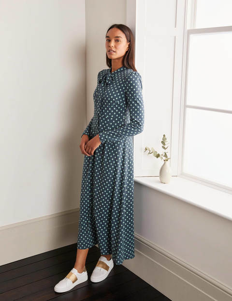 Mirabelle Hemdblusenkleid - Tiefseeblau, Gepunktet Mirabelle Hemdblusenkleid - Tiefseeblau, Gepunktet