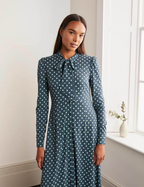 dot shirt dress