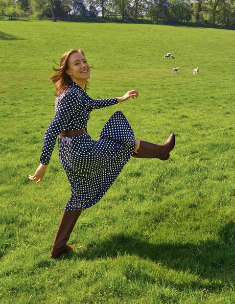 Mirabelle Shirt Dress - Navy, Regular Dot Mirabelle Shirt Dress - Navy, Regular Dot