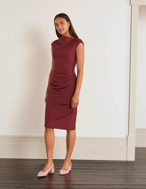 Natalie Ponte-Kleid - Rotbraun Natalie Ponte-Kleid - Rotbraun