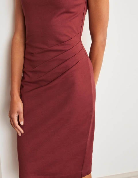Natalie Ponte-Kleid - Rotbraun Natalie Ponte-Kleid - Rotbraun