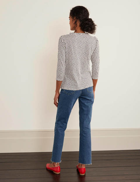 Freya Jersey Top - Ivory, Speckle Spot Freya Jersey Top - Ivory, Speckle Spot