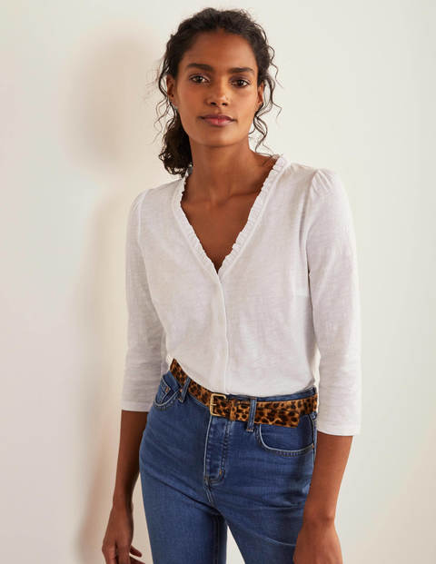 Freya Jerseyshirt - Weiß Freya Jerseyshirt - Weiß