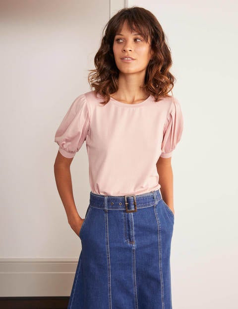 Holly Jerseyshirt mit Puffärmeln - Milchshake Holly Jerseyshirt mit Puffärmeln - Milchshake