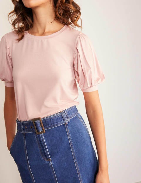 Holly Jerseyshirt mit Puffärmeln - Milchshake Holly Jerseyshirt mit Puffärmeln - Milchshake