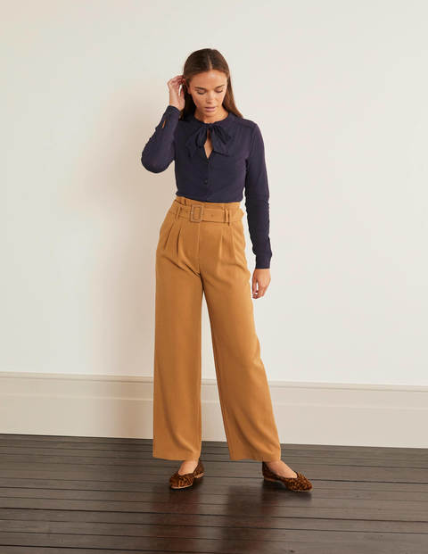 Rachel Tie Neck Jersey Shirt - Navy Rachel Tie Neck Jersey Shirt - Navy
