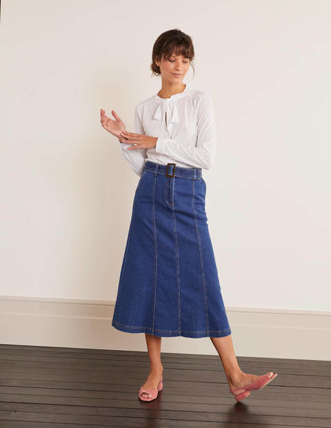 Rachel Tie Neck Jersey Shirt - White Rachel Tie Neck Jersey Shirt - White