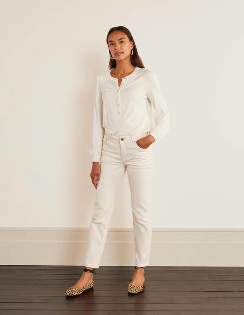 Matilda Gathered Sleeve Top - Ivory Matilda Gathered Sleeve Top - Ivory