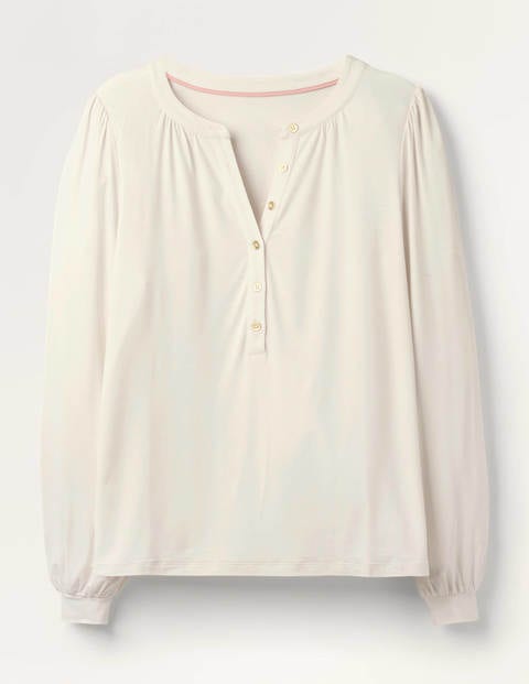 Matilda Gathered Sleeve Top - Ivory Matilda Gathered Sleeve Top - Ivory