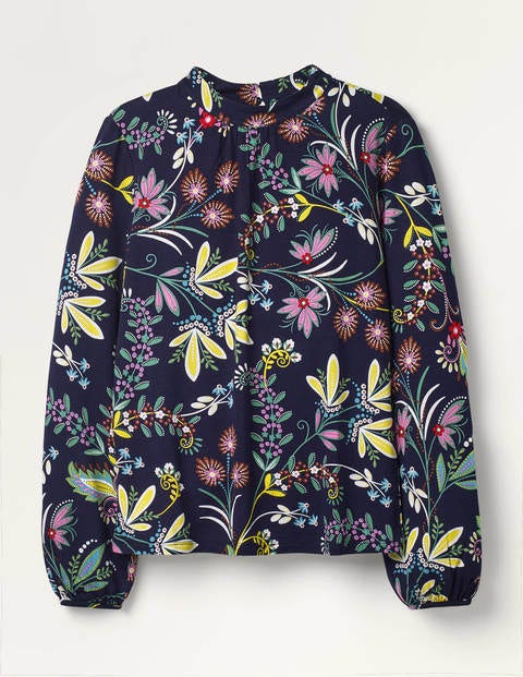 Natasha Jersey Top - Navy, Heritage Bloom Natasha Jersey Top - Navy, Heritage Bloom