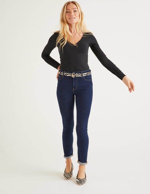 Double Layer V-neck Top - Black Double Layer V-neck Top - Black
